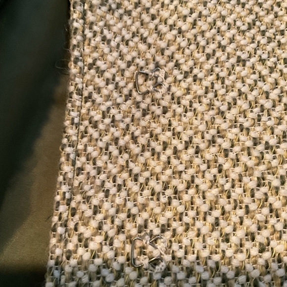 Tulle Avocado and Lime Green Tweed Coat with Fringe - Picture 10 of 11